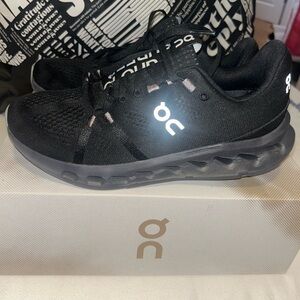On Running Cloud Surfer Black Running Shoes